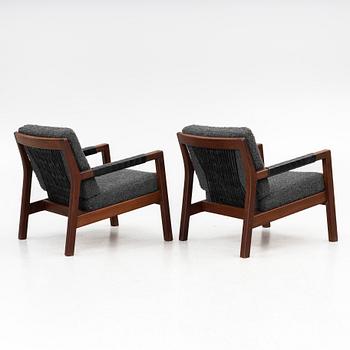 Carl Gustaf Hiort af Ornäs, A pair of easy chairs, 'Rialto',  Puunveisto Oy, Finland, mid 20th century.