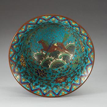 A cloisonne bowl, Ming dynasty, 17th Century.