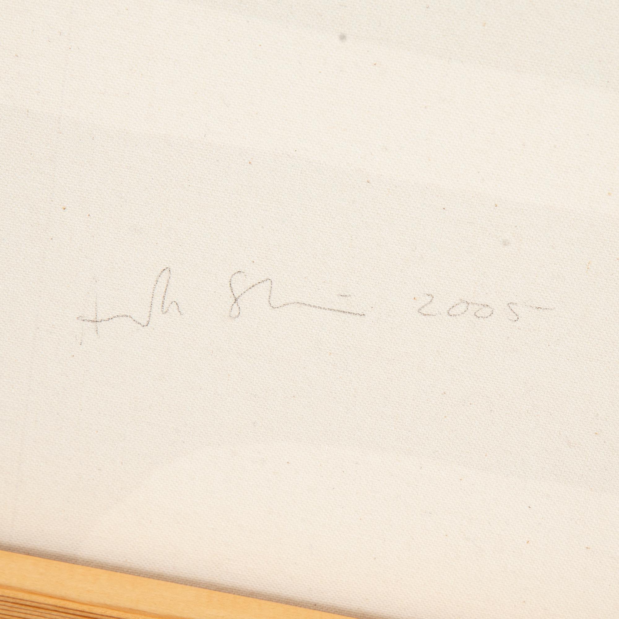 Annika Ström, acrylic on canvas signed and dated 2005 verso.