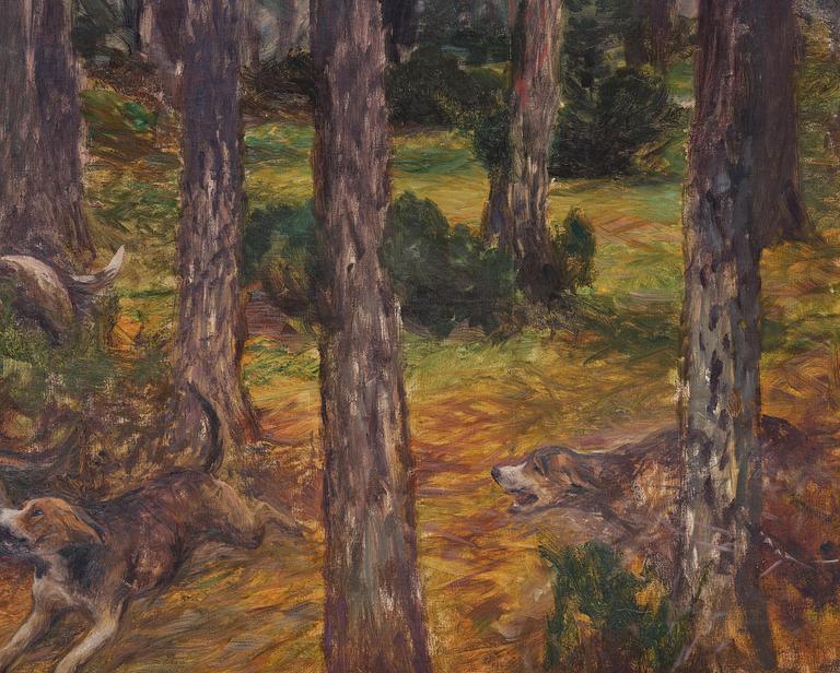 Bruno Liljefors, Hunting dogs.