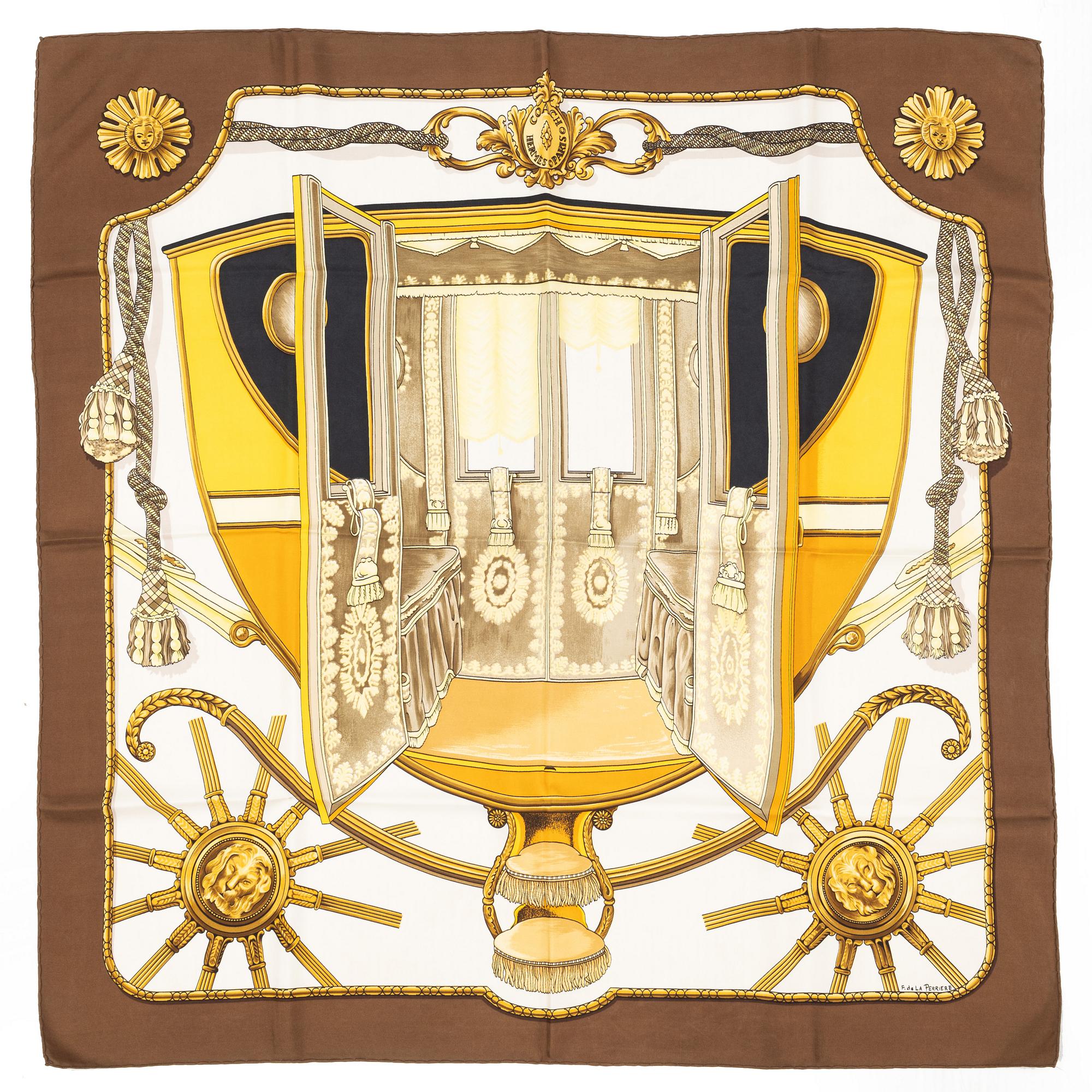 Hermès, scarf, "Coach".