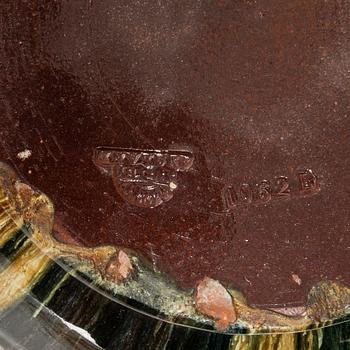 Pedestal with outer casing Bretby Art Pottery England circa 1900 majolica.