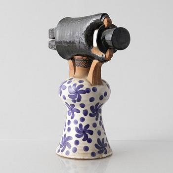 Lisa Larson, figurin, stengods, "Samhällsdebatten", Gustavsberg.