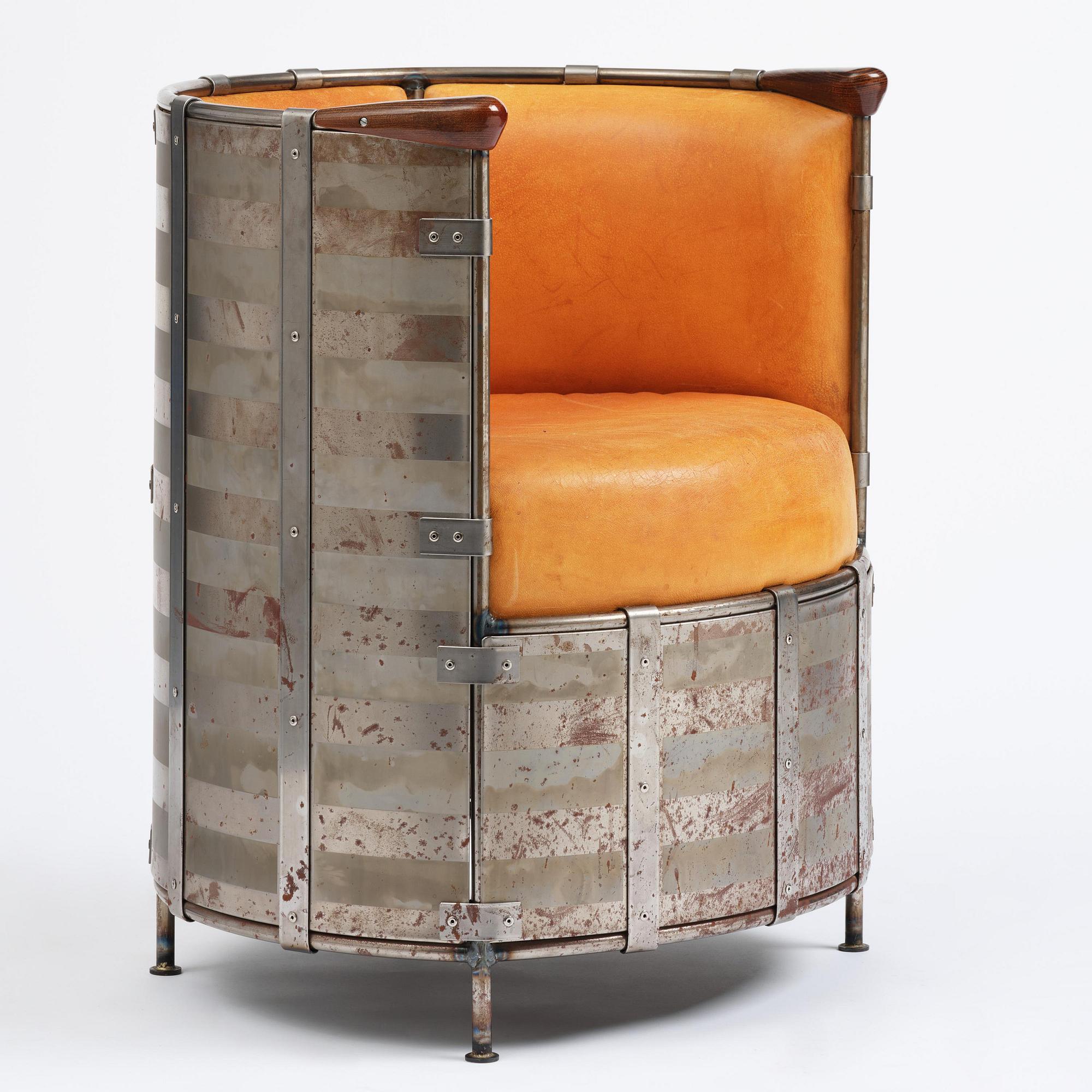 Mats Theselius, an "Älgskinnsfåtöljen" armchair, ed. 230/360, Källemo, Värnamo, post 1991.