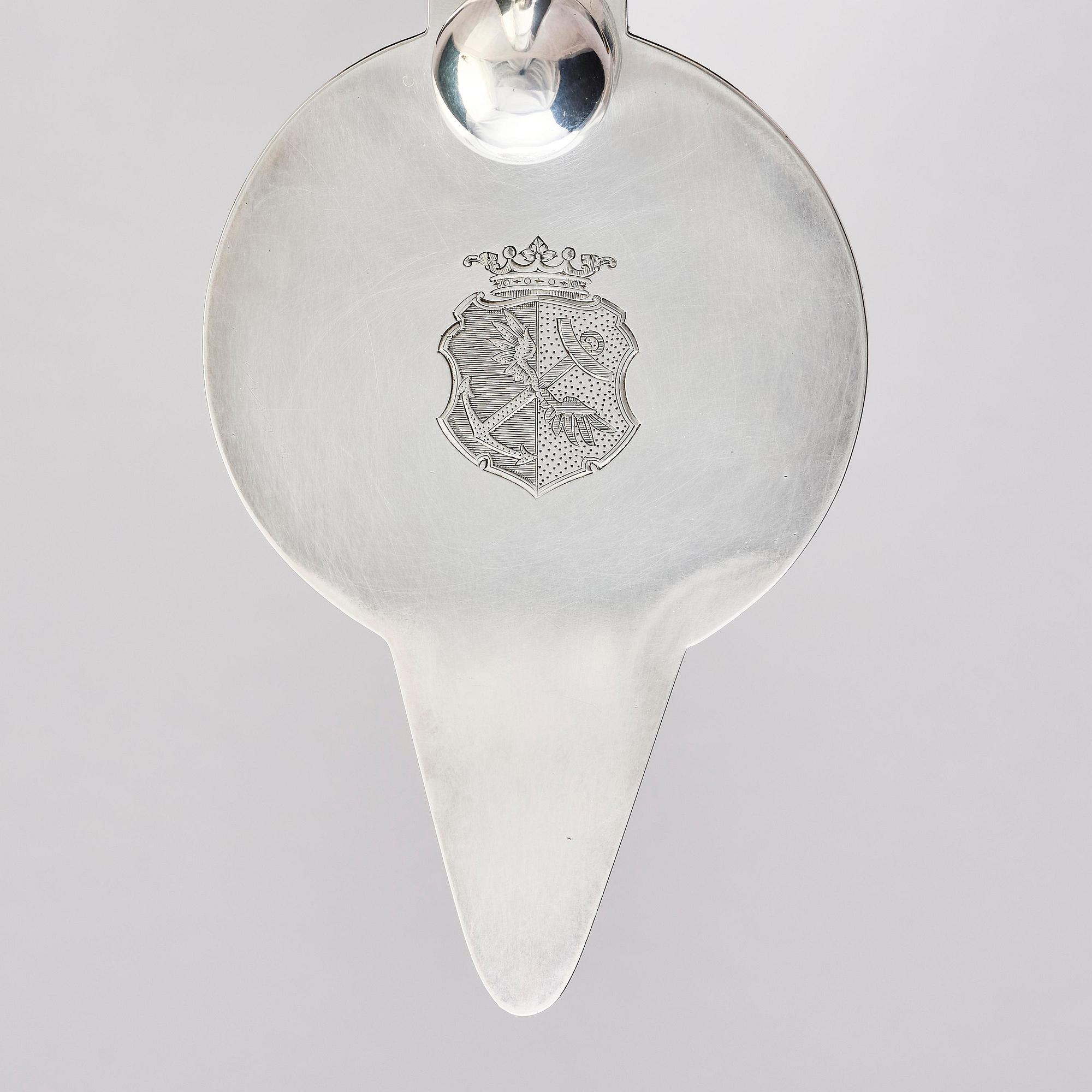 C.G. Hallberg, a coffee pot, silver, Stockholm 1900.