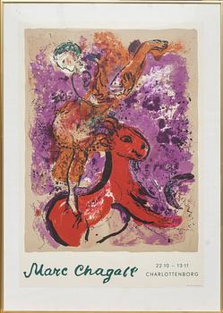 MARC CHAGALL, efter, utställningsaffisch, 1985.