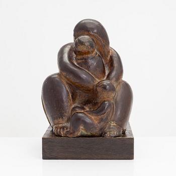 Carl Wilhelms, a bronze sculpture, signed and dated -46.