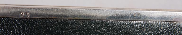 CIGARETTSKRIN, 3 st, silver. Bl a Tyskland. 1900-tal.