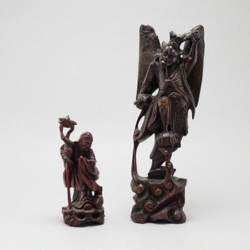 Two East Asian sculptures from the 20th century.