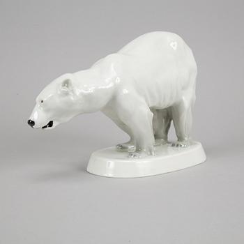 Pirkenhammer, a porcelain polar bear, Czechoslovakia.