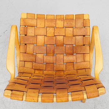 Bruno Mathsson, fåtöljer, ett par, "Eva", Firma Karl Mathsson, Värnamo.