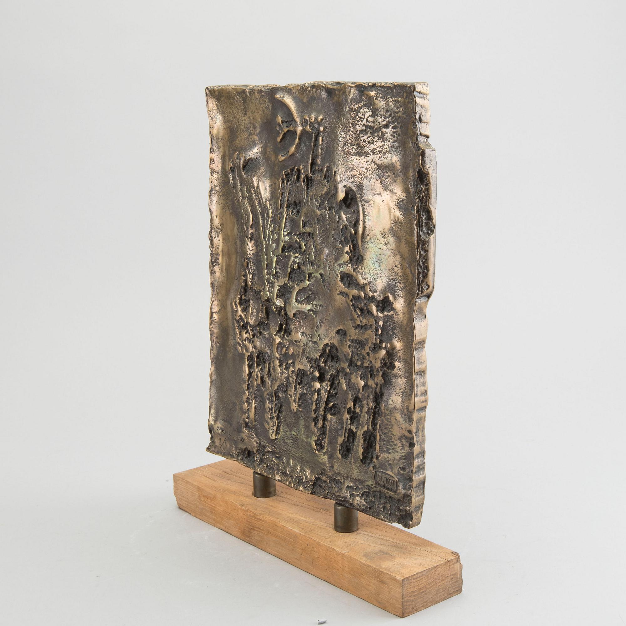 MAX PAPART, sculpture patinated bronze signed and numbered 1/8.