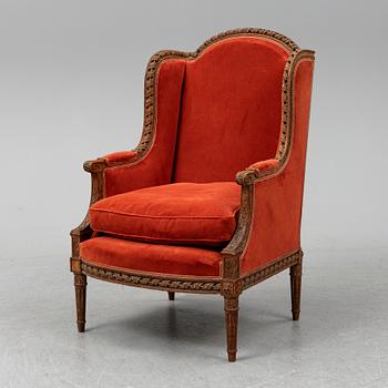 A armchair from the early 20th century.