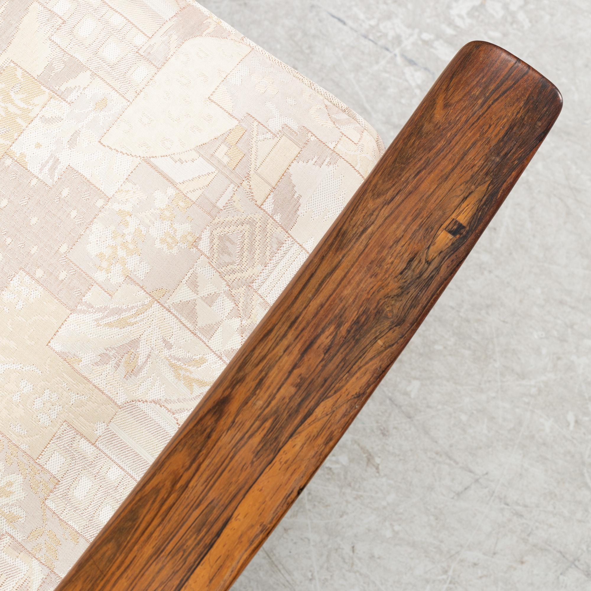 A pair of rosewood armchairs, Bröderna Andersson, 1950's/60's.