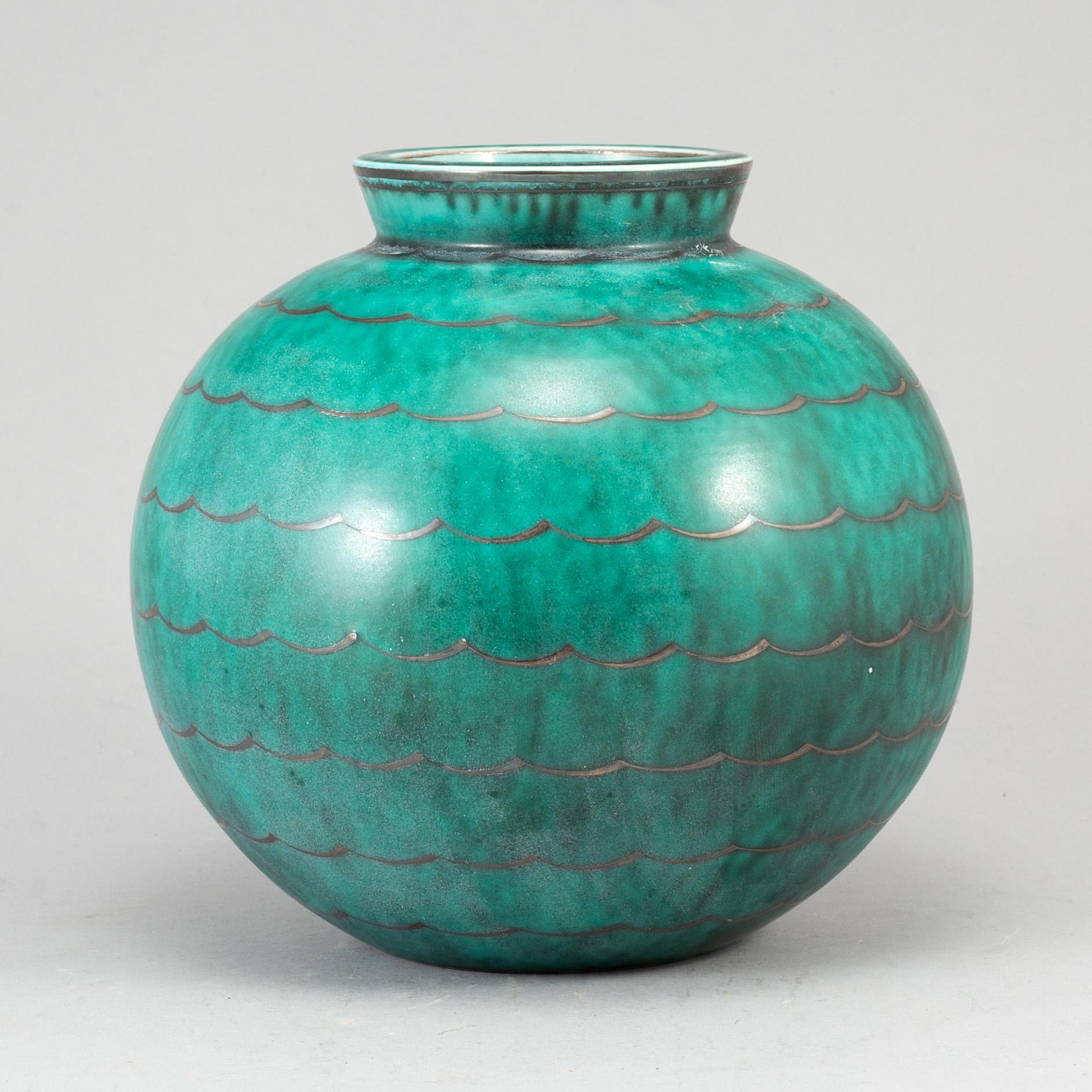 WILHELM KÅGE, VAS, keramik. Argenta, Gustavsberg, 1900-talets mitt.