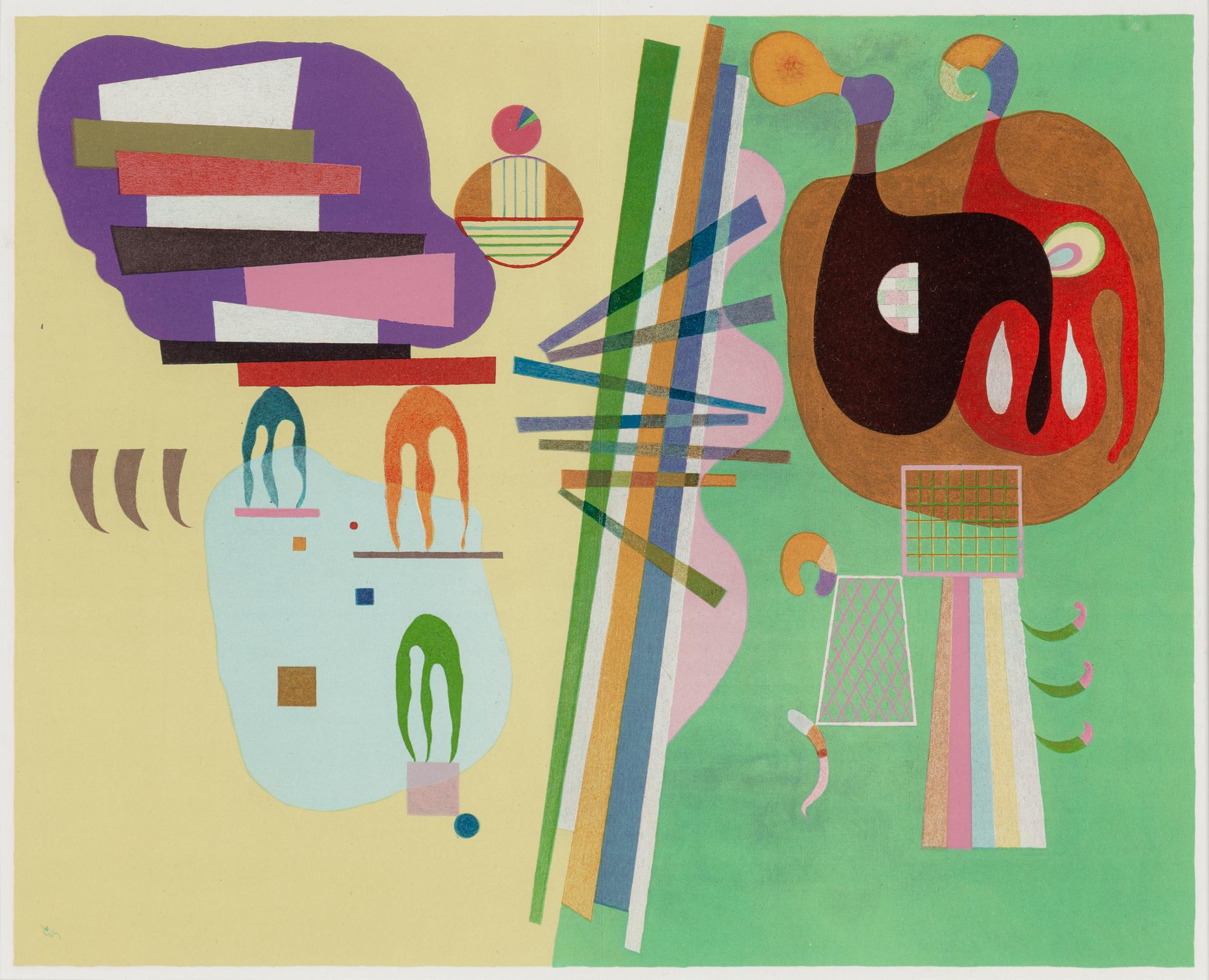 WASSILY KANDINSKY, after, lithograph, from Derrière le Miroir. No. 179, June 1969.