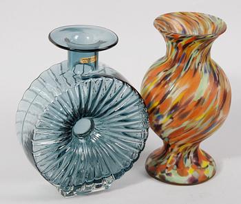 VASER, 2 st, glas. Bl a Finncristal, Finland.