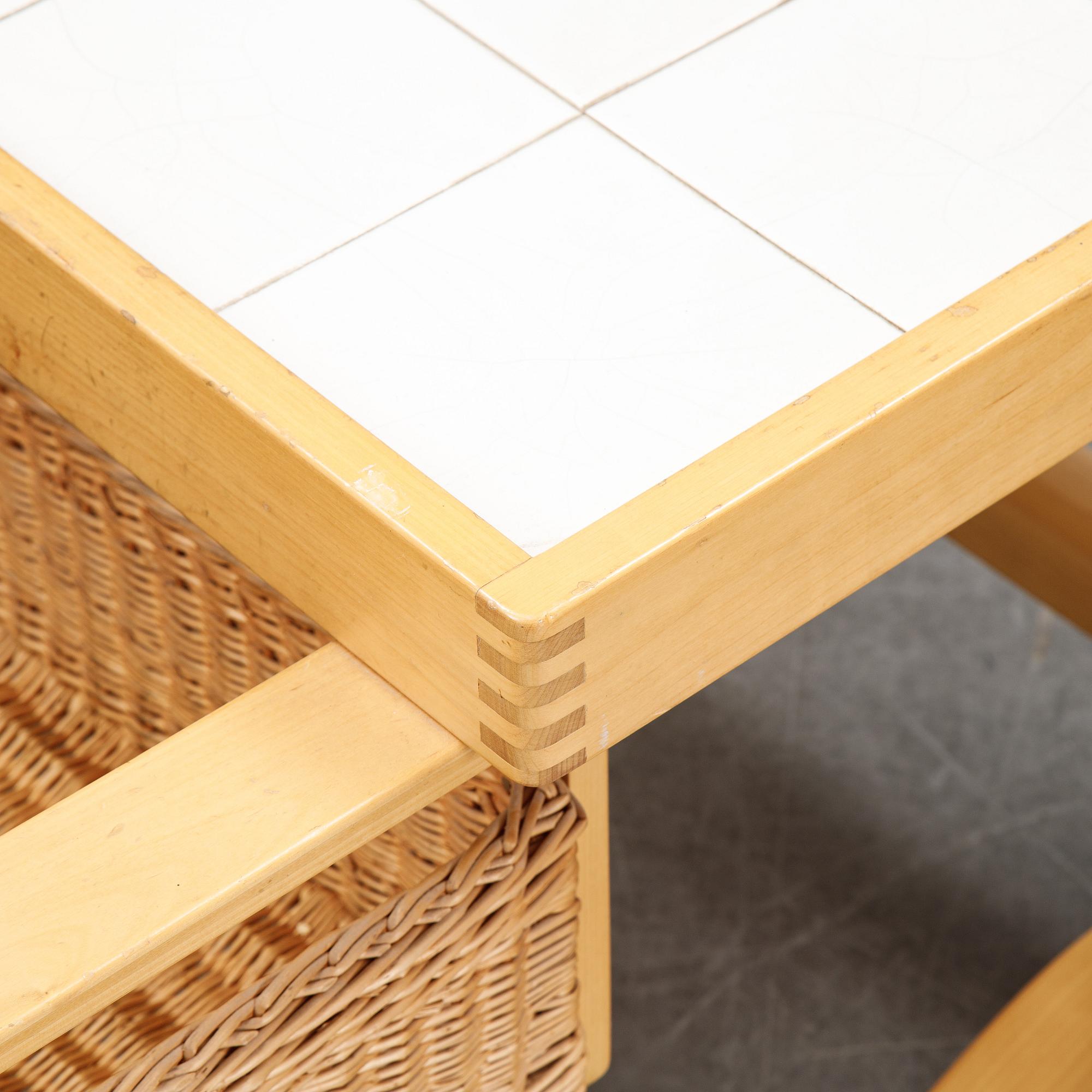 Alvar Aalto, a model 900 tea trolley for Artek, Finland.