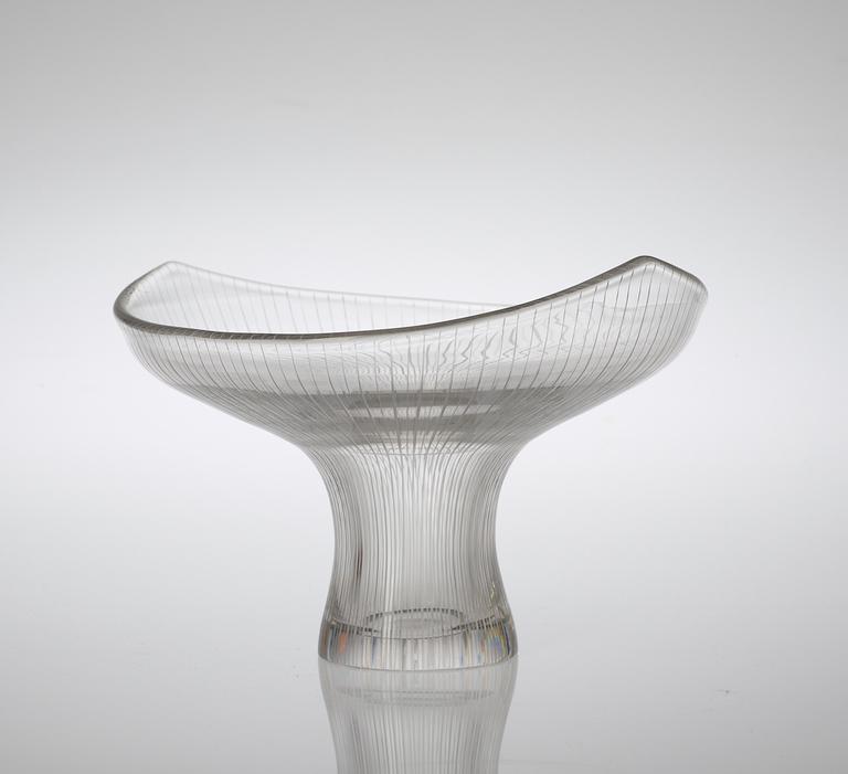 A Tapio Wirkkala glass vase, Iittala, Finland, model 3523.