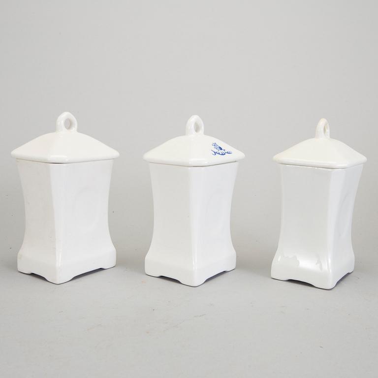 SPECERIBURKAR/KRYDDUPPSATS, 20 st, "Blåklocka", Rörstrand, i produktion 1923-1930-tal.