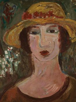 Sven X:et Erixson, Woman in a hat.