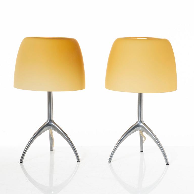 Rodolfo Dordoni, a pair of  'Lumiere' table lamps, Foscarini.