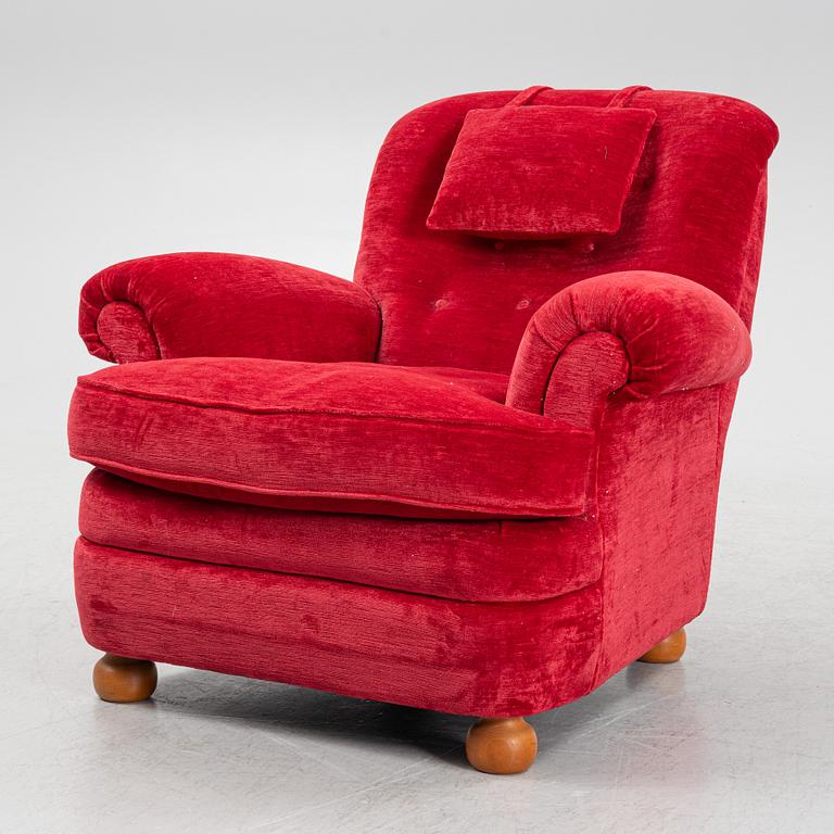 Josef Frank, a model 336 armchair, Firma Svenskt Tenn, Sweden.