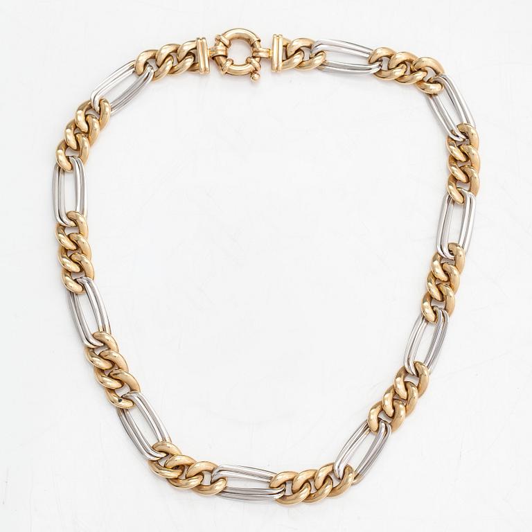 Halsband, 14K vit- och gultguld.