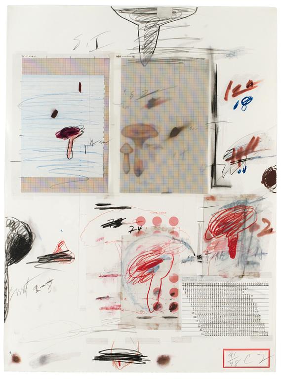 Cy Twombly, "Natural History Part I: Muschrooms No IV".