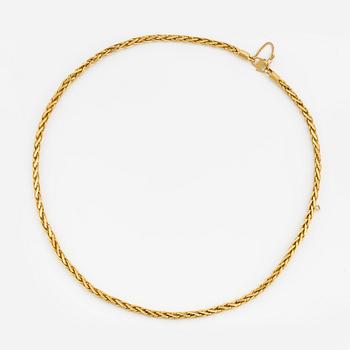 Halskedja. 22K guld.