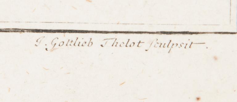 KOPPARSTICK, Alexander den store, J. Gottlieb Thelot, efter A. Wernerin, 1700-tal.