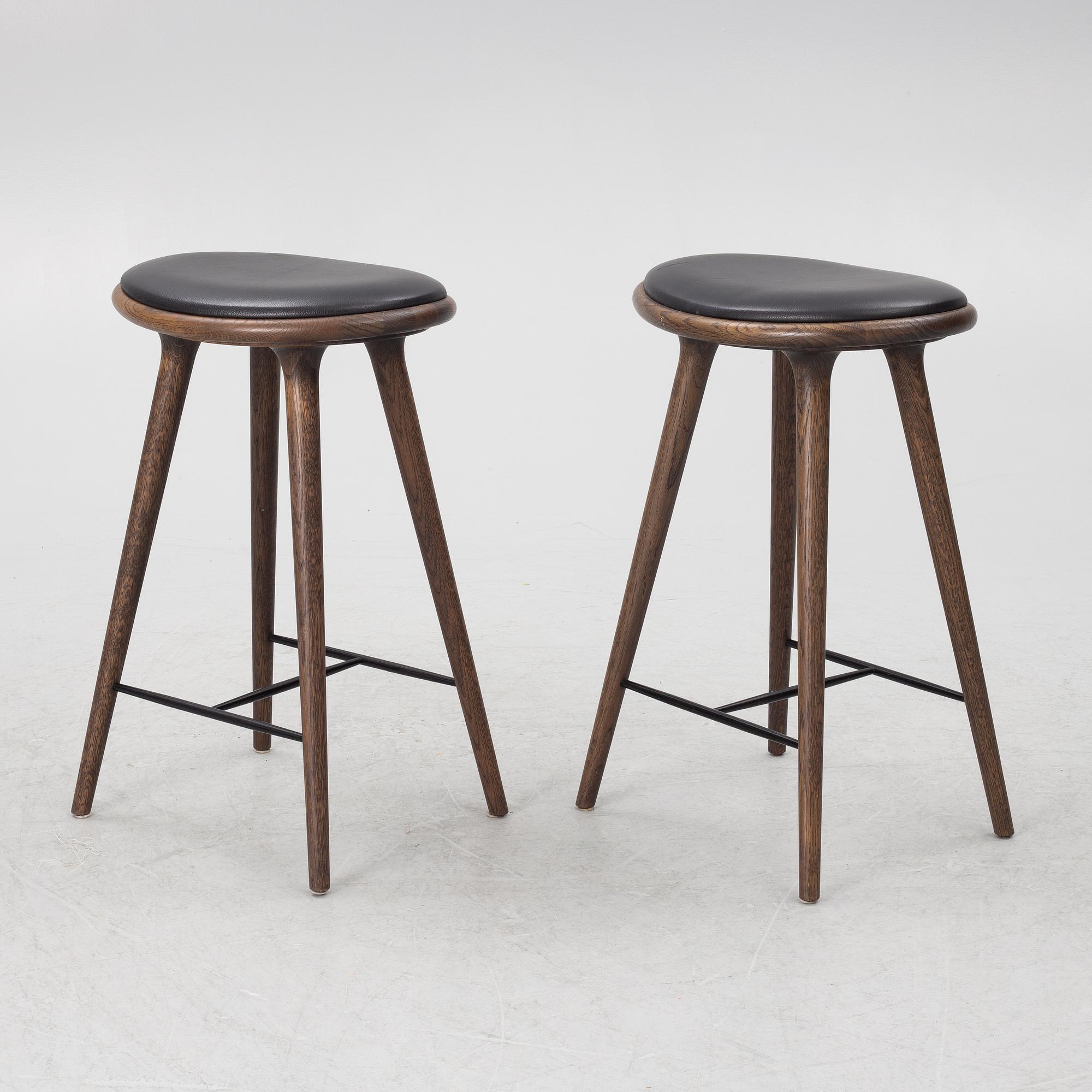 Space Copenhagen, barpallar, 4 st, "High Stool", Mater.