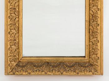 A second half of the 19th century mirror and console table.