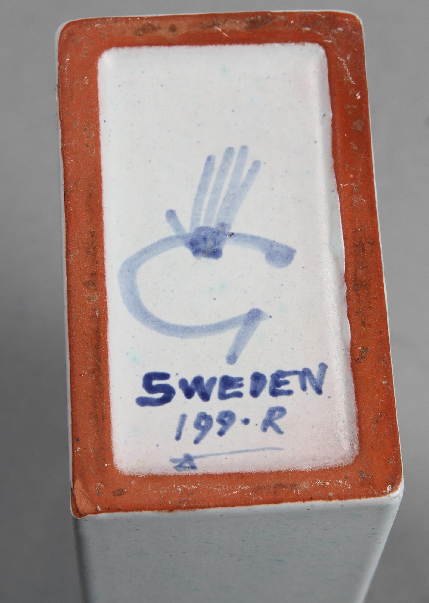 PARTI KERAMIK, 3 delar. Bl a "Karneval", Stig Lindberg, Studio Gustavsberg. 1900-tal.