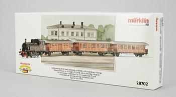 TÅGSATS, 4 delar, Märklin H0 28702, "Märklin 60 år i Sverige 1938-1988", 1900-talets andra hälft.