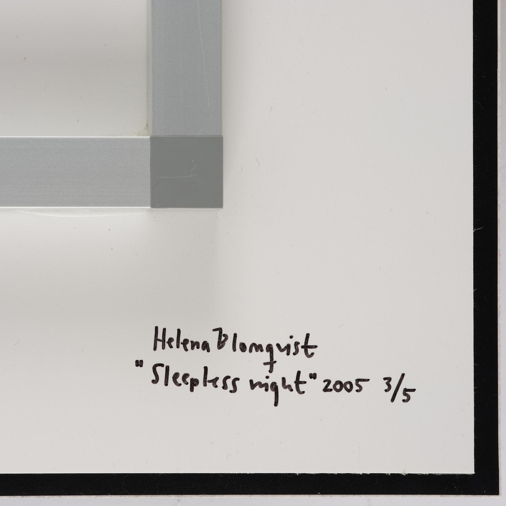 Helena Blomqvist, "Sleepless night", 2005.