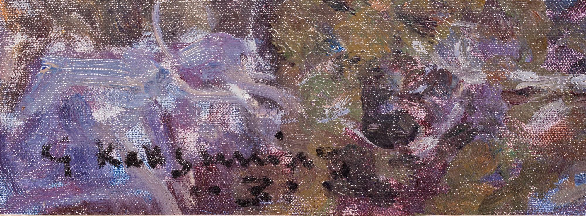 GOTTFRID KALLSTENIUS, olja på duk, sign.