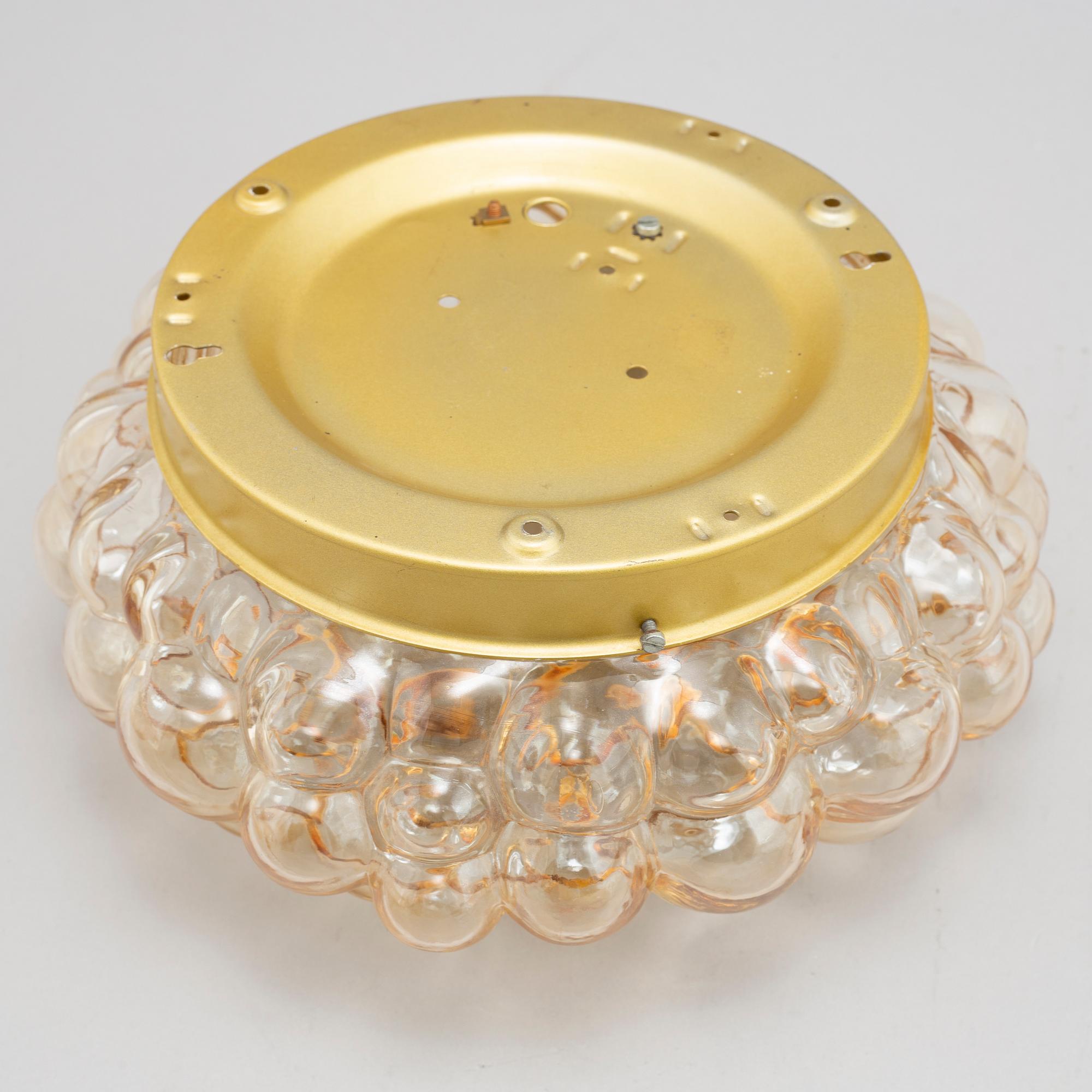 Helena Tynell, a glass ceiling light, Glashütte Limburg, Germany.