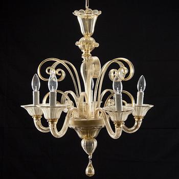 TAKKRONA, Murano, 1900-talets mitt. Höjd 115 cm.