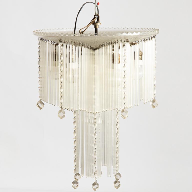 A chandelier, early 20th Century.