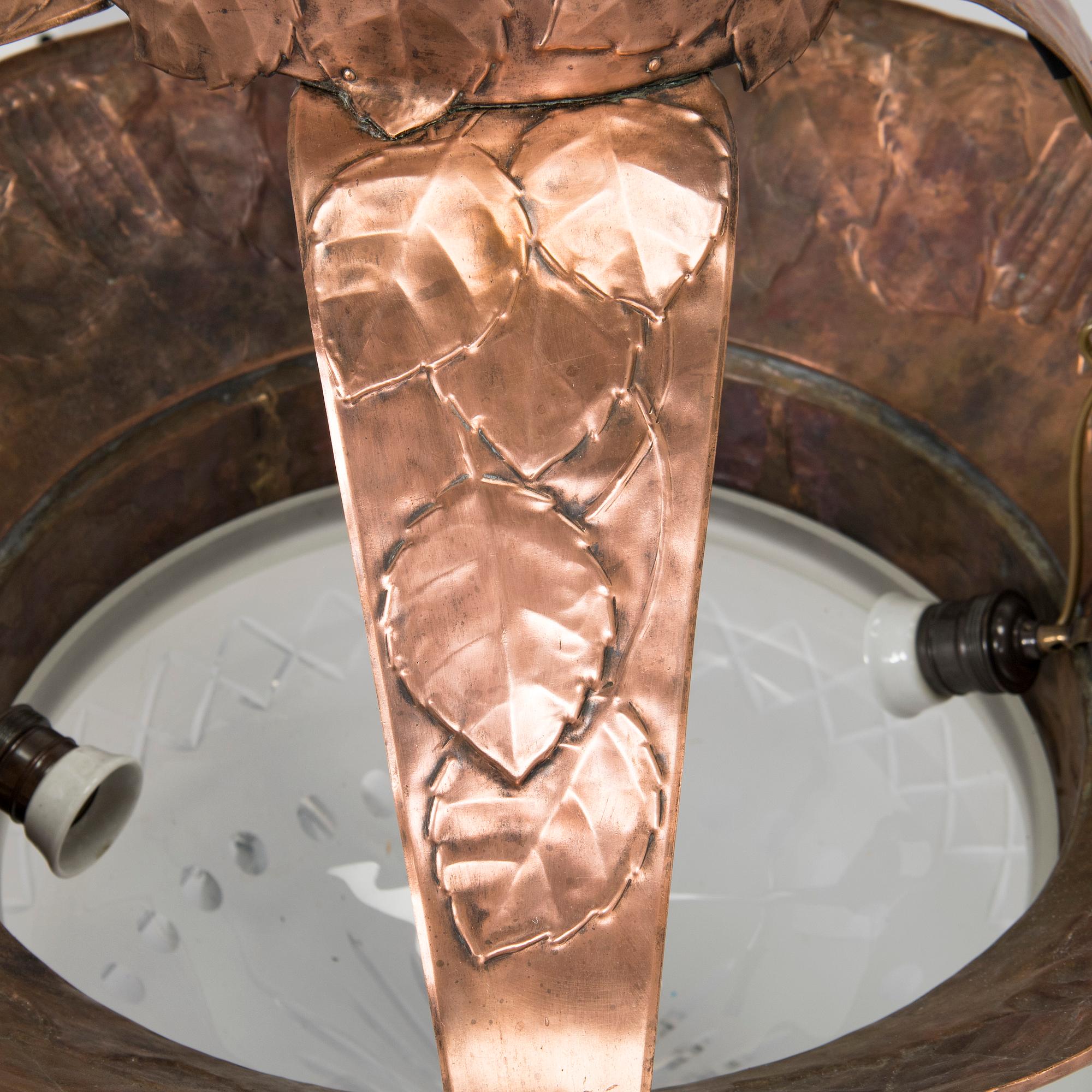 an early 20th century chandelier.