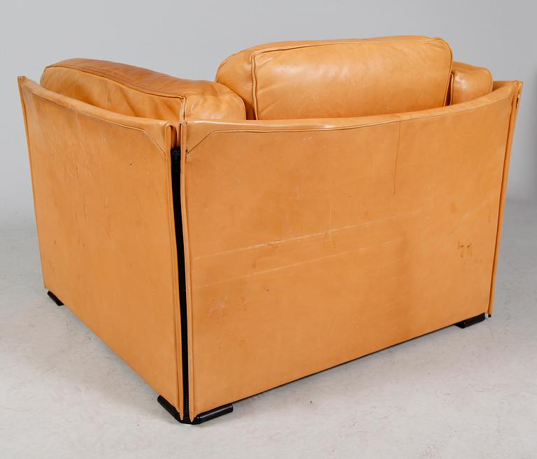 SOFFA OCH FÅTÖLJ, 2 del, "Duc", Mario Bellini, Cassina, Italien.