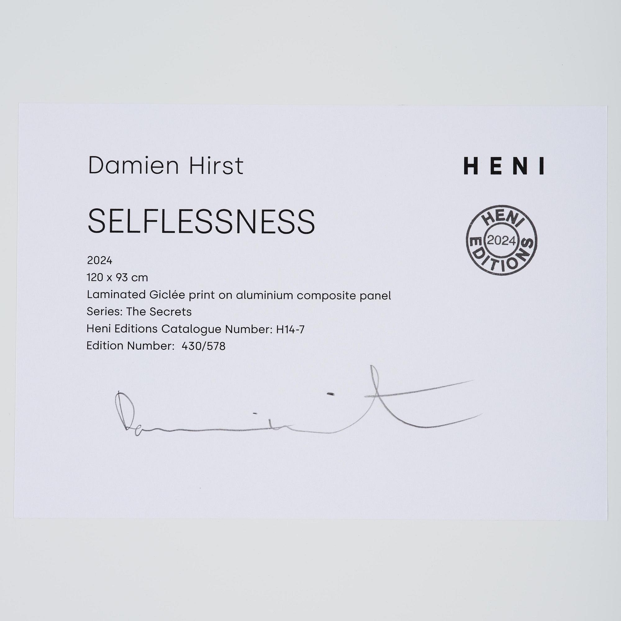 Damien Hirst, "Selflessness" from "The Secrets".