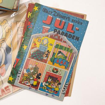 Collection of comic books, one box, including Walt Disney’s Christmas Parade, Bambi and Donald Duck & Co., 1950s–1990s.