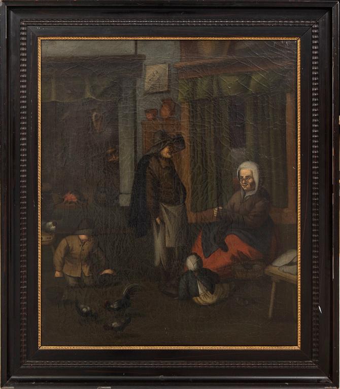 Dutch school, 18th Century, oil on relined canvas.