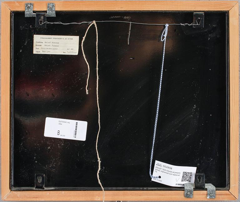 EDLEF TER HAAR ROMENY, emalj, signerad och daterad 73.