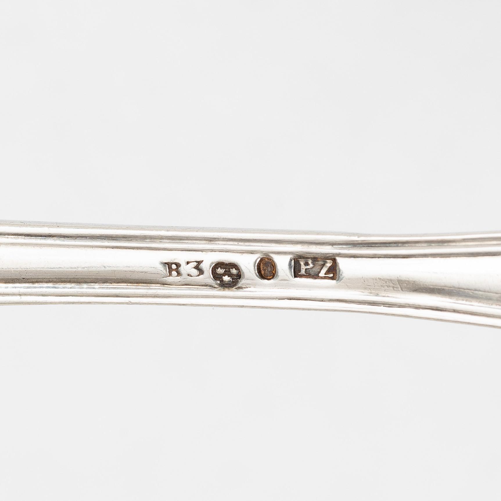 Pehr Zethelius, Forks, 6 pcs, silver, Stockholm 1808.