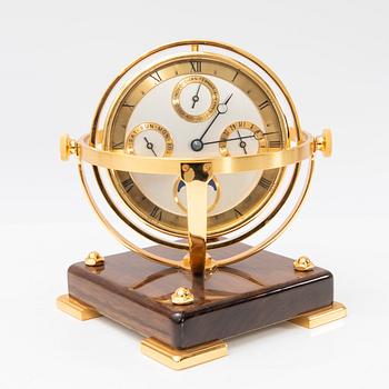 Asprey, calendar clock, late 20th century.