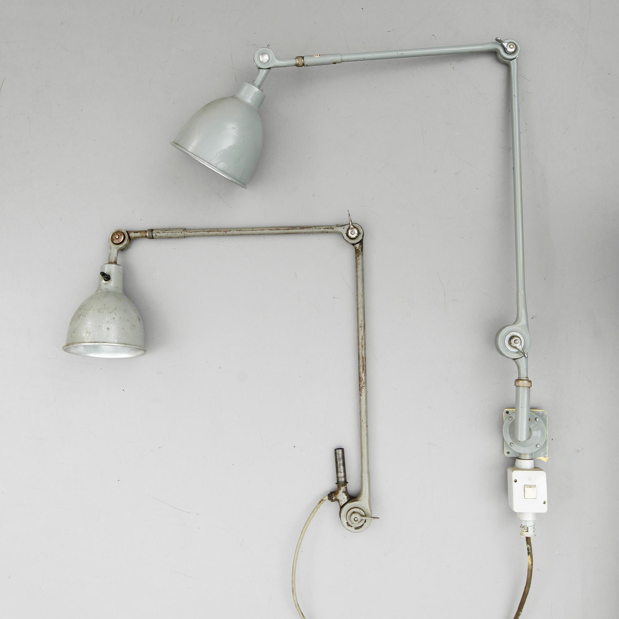 INDUSTRILAMPOR, 2 st, 1900-talets mitt.