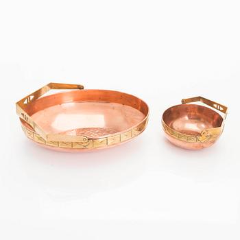 Serveringsset, 4 delar, tidigt 1900-tal.